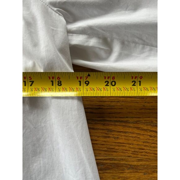 NWT  HILL HOUSE White The Lena Cotton Blouse Top Shirt  Women's Size Large - Picture 13 of 14